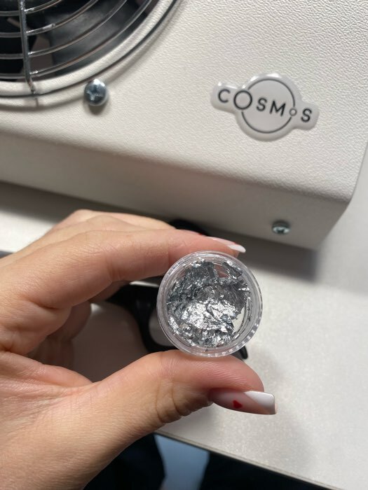 Фотография покупателя товара Поталь для декора ногтей, серебристая - Фото 19