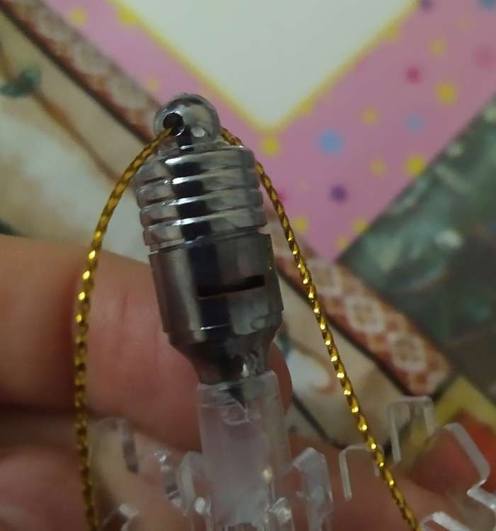 Фотография покупателя товара Подвеска световая "Снежинка малая" 7см., (батарейки в комплекте) 1 LED, RGB - Фото 4