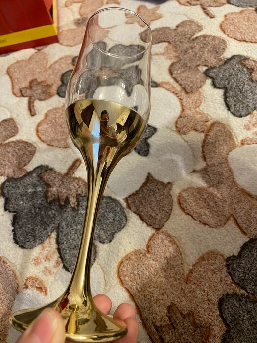 Фотография покупателя товара Набор бокалов для шампанского «Поло», 200 мл, 6 шт, цвет золотой - Фото 2