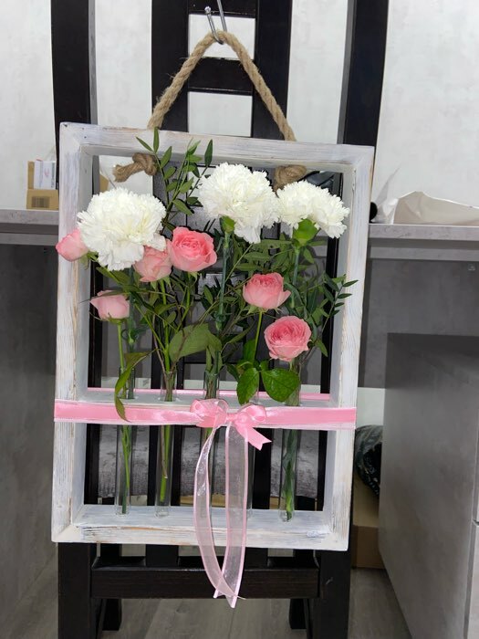 Фотография покупателя товара Лента декоративная, капроновая/атласная, 18 мм, 18 ± 1 м, цвет розовый