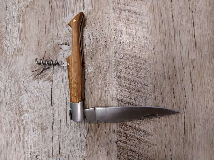 Фотография покупателя товара Нож складной "Плющ" 21см, клинок 95мм/3мм, со штопором, рукоять дерево - Фото 2