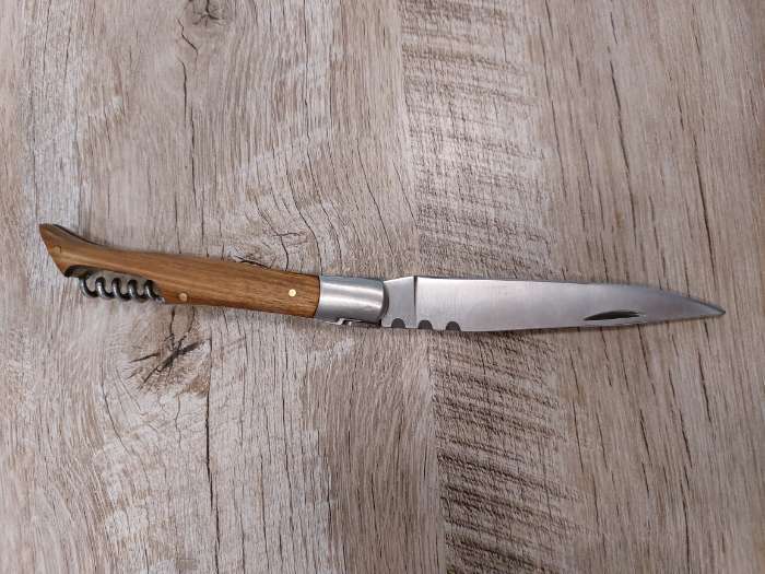 Фотография покупателя товара Нож складной "Плющ" 21см, клинок 95мм/3мм, со штопором, рукоять дерево - Фото 1