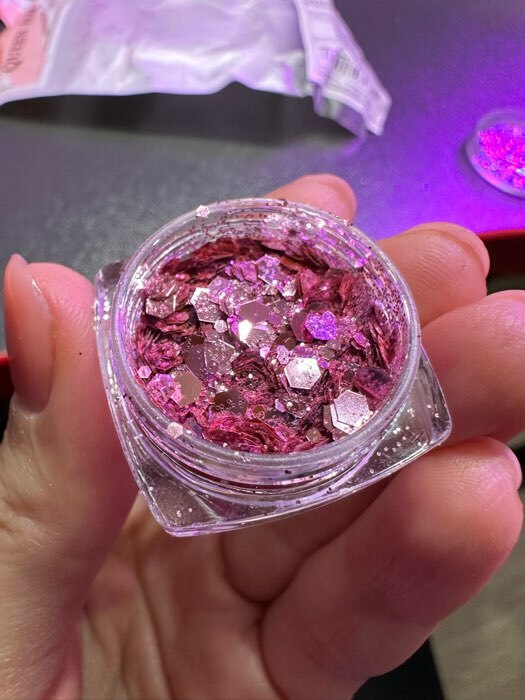 Фотография покупателя товара Блёстки для декора, разноразмерные, цвет золотистый - Фото 8