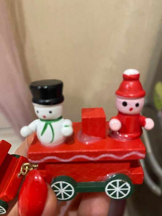 Фотография покупателя товара Новогодний декор «Сказочный поезд» 26×5×2 см, МИКС - Фото 4