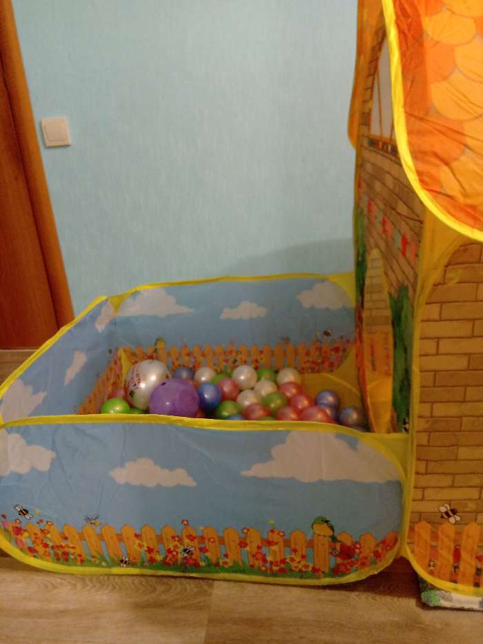 Фотография покупателя товара Детский игровой модуль "Домик + сухой бассейн" - Фото 1