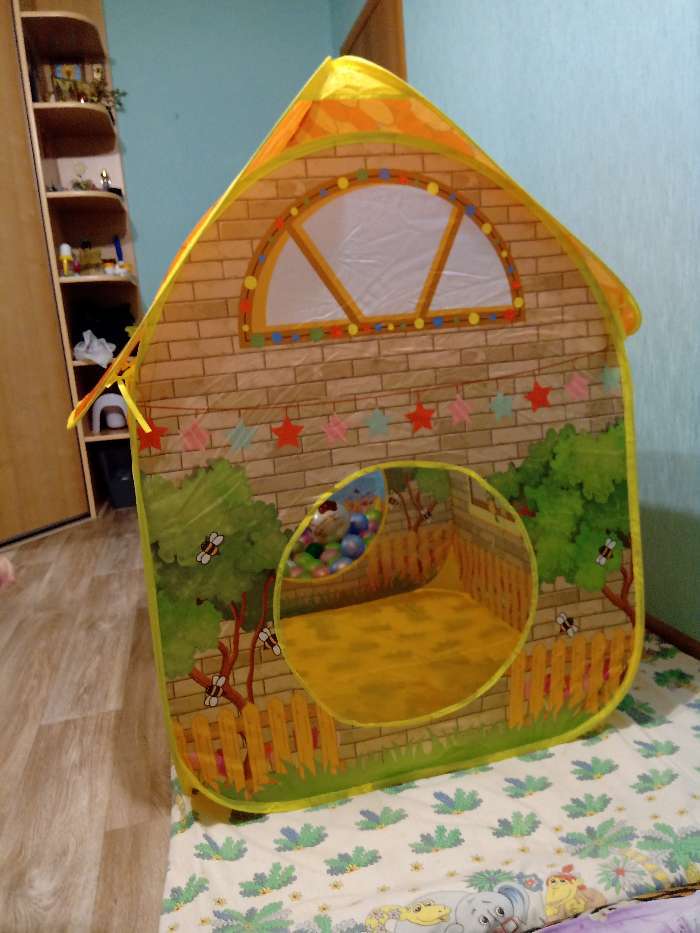 Фотография покупателя товара Детский игровой модуль "Домик + сухой бассейн" - Фото 4
