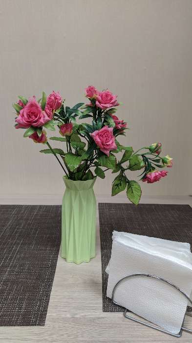 Фотография покупателя товара Ваза для цветов, 8,8×17,5 см, 750 мл, цвет МИКС