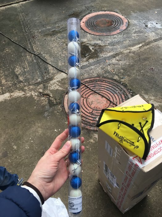 Фотография покупателя товара Набор шаров пластик d-3 см, 15 шт "Блеск" белый синий - Фото 9