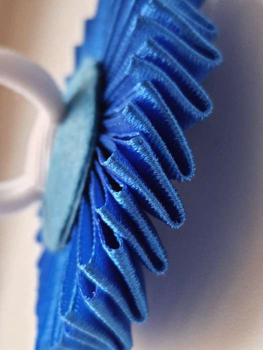 Фотография покупателя товара Лента атласная, 25 мм × 33 ± 2 м, цвет синий №040