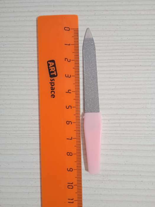 Фотография покупателя товара Пилка металлическая для ногтей, 9 см, цвет МИКС - Фото 1