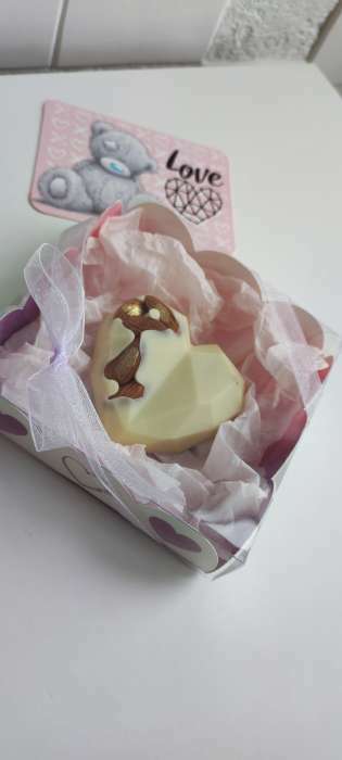 Фотография покупателя товара Коробка для печенья, кондитерская упаковка с PVC крышкой, «С Любовью», 10.5 х 10.5 х 3 см - Фото 2
