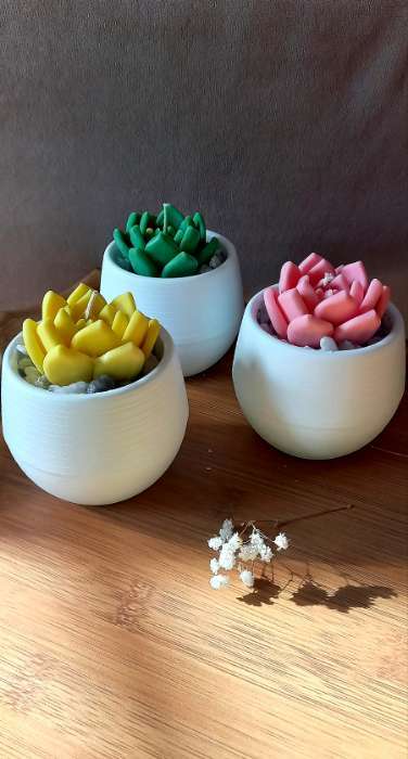Фотография покупателя товара Горшок для цветов с поддоном «Япония», 125 мл, d=8 см, h=6,5 см, цвет белый-фисташковый - Фото 23
