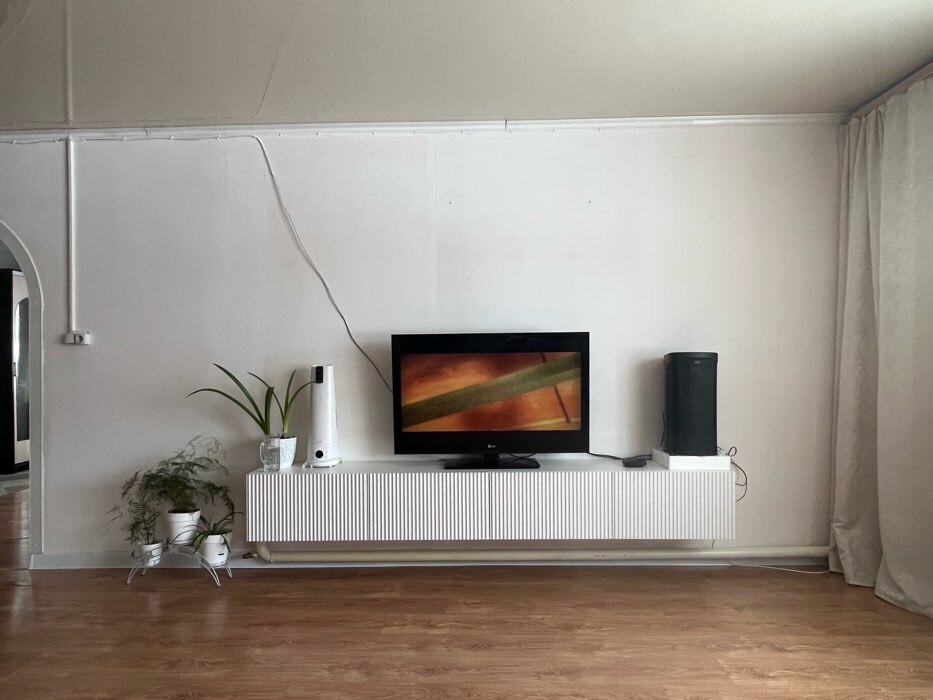 Фотография покупателя товара Тумба под ТВ подвесная Инфинити, 2400х330х330, цвет графит/ эйхория, МДФ - Фото 5