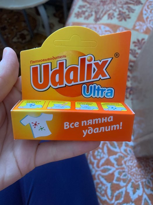 Фотография покупателя товара Пятновыводитель Udalix Ultra, карандаш, 35 г