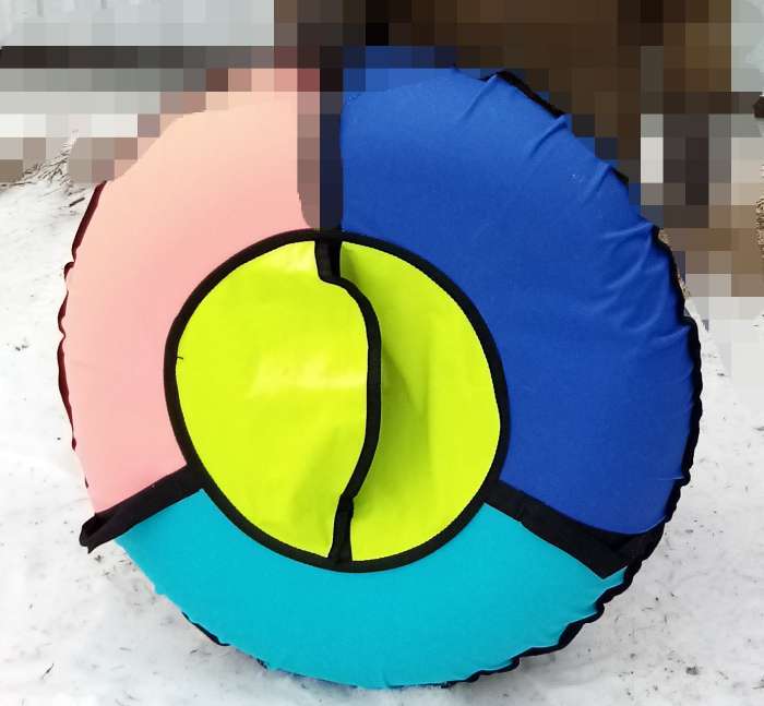 Фотография покупателя товара Тюбинг-ватрушка ONLITOP, диаметр чехла 80 см, цвета МИКС