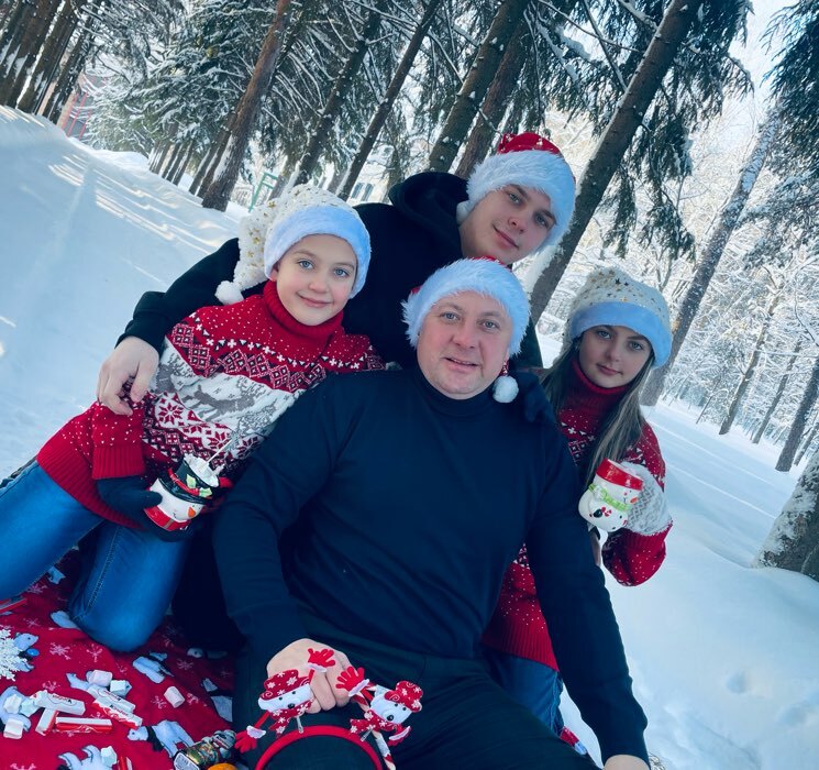 Фотография покупателя товара Колпак новогодний "Звёздное небо" 26х36 см, белый