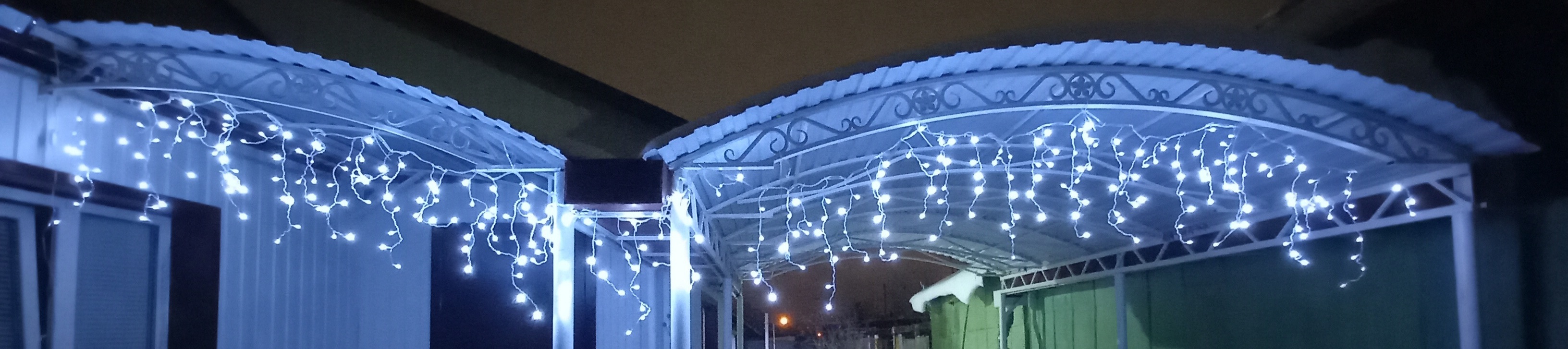 Фотография покупателя товара Гирлянда «Бахрома» 3 × 0.6 м, IP44, УМС, белая нить, 160 LED, свечение тёплое белое, 220 В - Фото 27