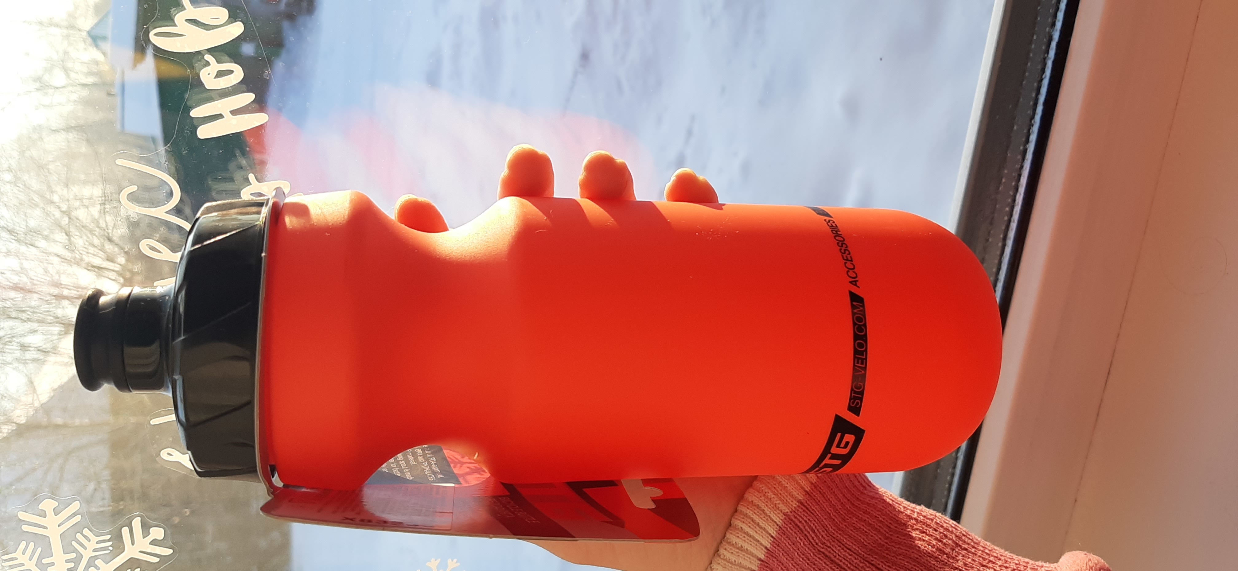 Фотография покупателя товара Велофляга STG 600 мл, CSB-542M, цвет оранжевый - Фото 1