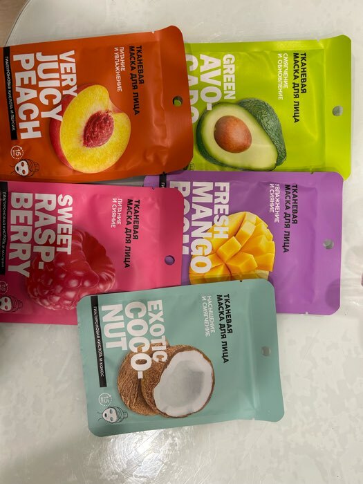 Фотография покупателя товара Маска для лица тканевая с гиалуроновой кислотой Sweet raspberry, питание и сияние, PICO MICO - Фото 9