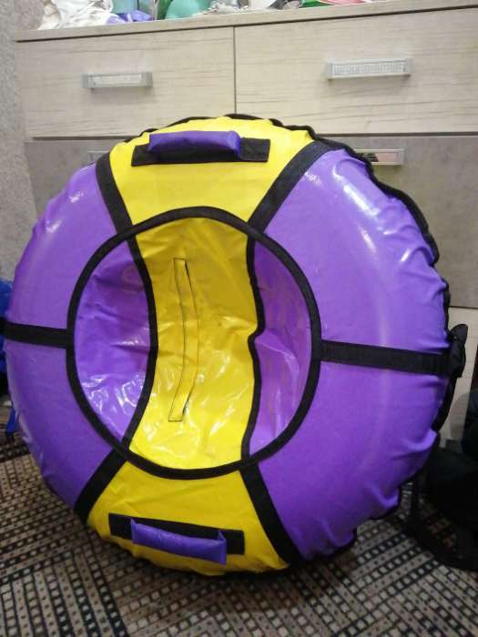 Фотография покупателя товара Тюбинг "Вихрь", диаметр чехла 70 см, цвета микс - Фото 2