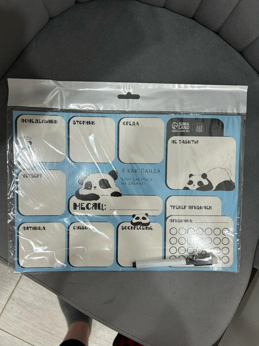 Фотография покупателя товара Планер на магните «Верь в мечту», + стирающийся маркер - Фото 4