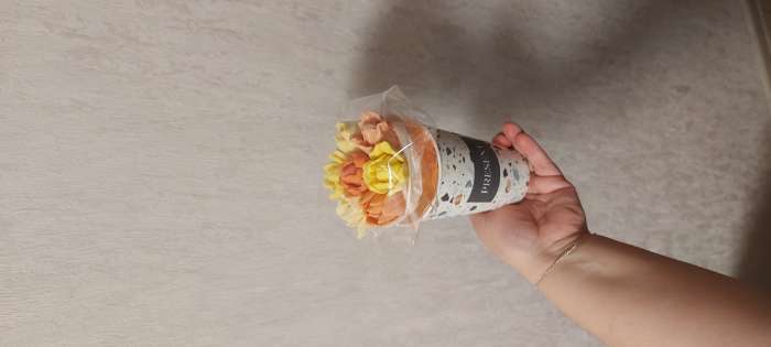 Фотография покупателя товара Стакан для цветов влагостойкий «Перья», 400 мл - Фото 4