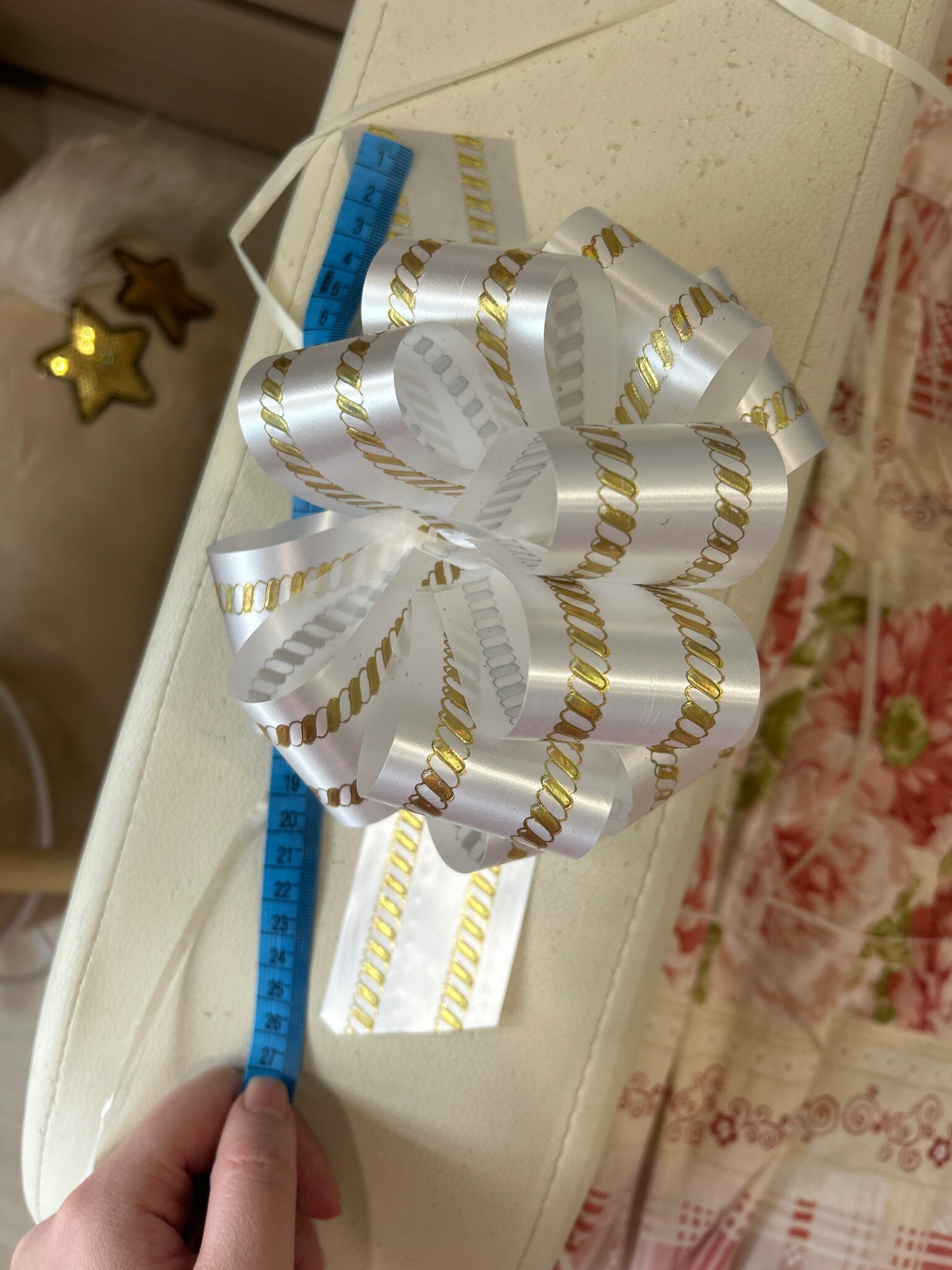 Фотография покупателя товара Подарочный Бант - шар №5, для упаковки подарков - Фото 3