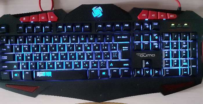 Фотография покупателя товара Клавиатура Qumo Dragon War Axe, игровая, проводная, подсветка, 112 клавиш, USB, чёрная - Фото 5