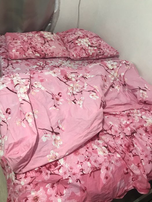 Фотография покупателя товара Постельное бельё 1,5сп"Pastel: Сакура", цвет розовый, 147х217, 150х220, 70х70см - 2 шт - Фото 1