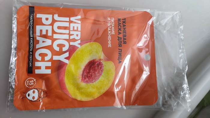 Фотография покупателя товара Маска для лица тканевая с гиалуроновой кислотой Sweet raspberry, питание и сияние, PICO MIKO - Фото 3