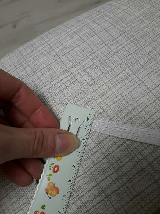 Фотография покупателя товара Резинка вязаная, 10 мм, 2,2 м, цвет белый - Фото 4