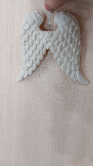 Фотография покупателя товара Украшение ёлочное "Крылья ангела" блеск (набор 2 шт) 12х9,5 см, белый - Фото 9