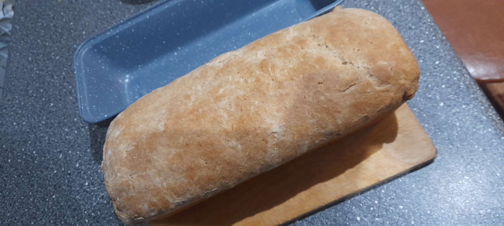 Фотография покупателя товара Форма для выпечки Доляна «Мрамор. Хлеб», 31,5×13×6,5 см, антипригарное покрытие, цвет серый