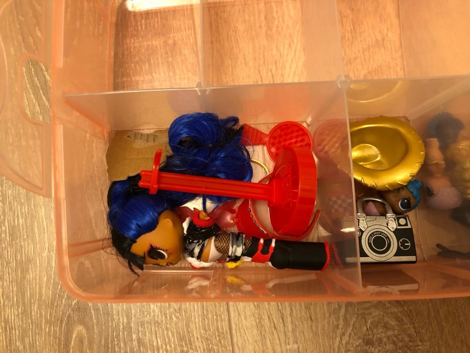 Фотография покупателя товара Органайзер для хранения пластиковый, 3 яруса, 30 отделений, 32×18×24 см, цвет голубой - Фото 2