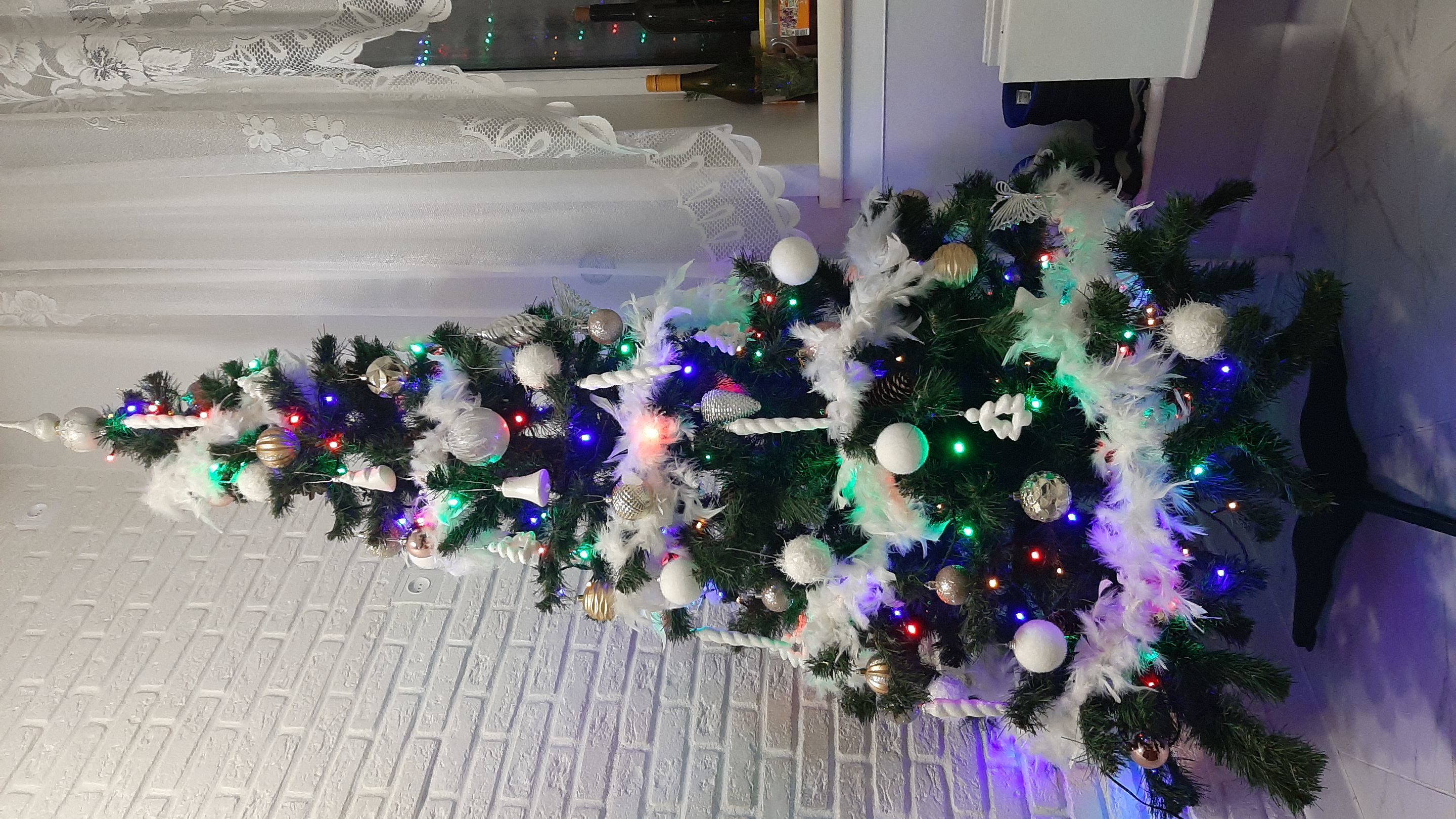 Фотография покупателя товара Карнавальный шарф-перо, 180 см, цвет белый - Фото 1