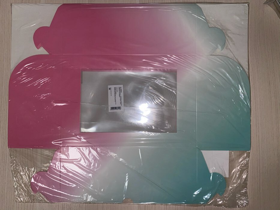 Фотография покупателя товара Упаковка на 6 капкейков с окном "Градиент", розово - зелёный, 25 х 17 х 10 см