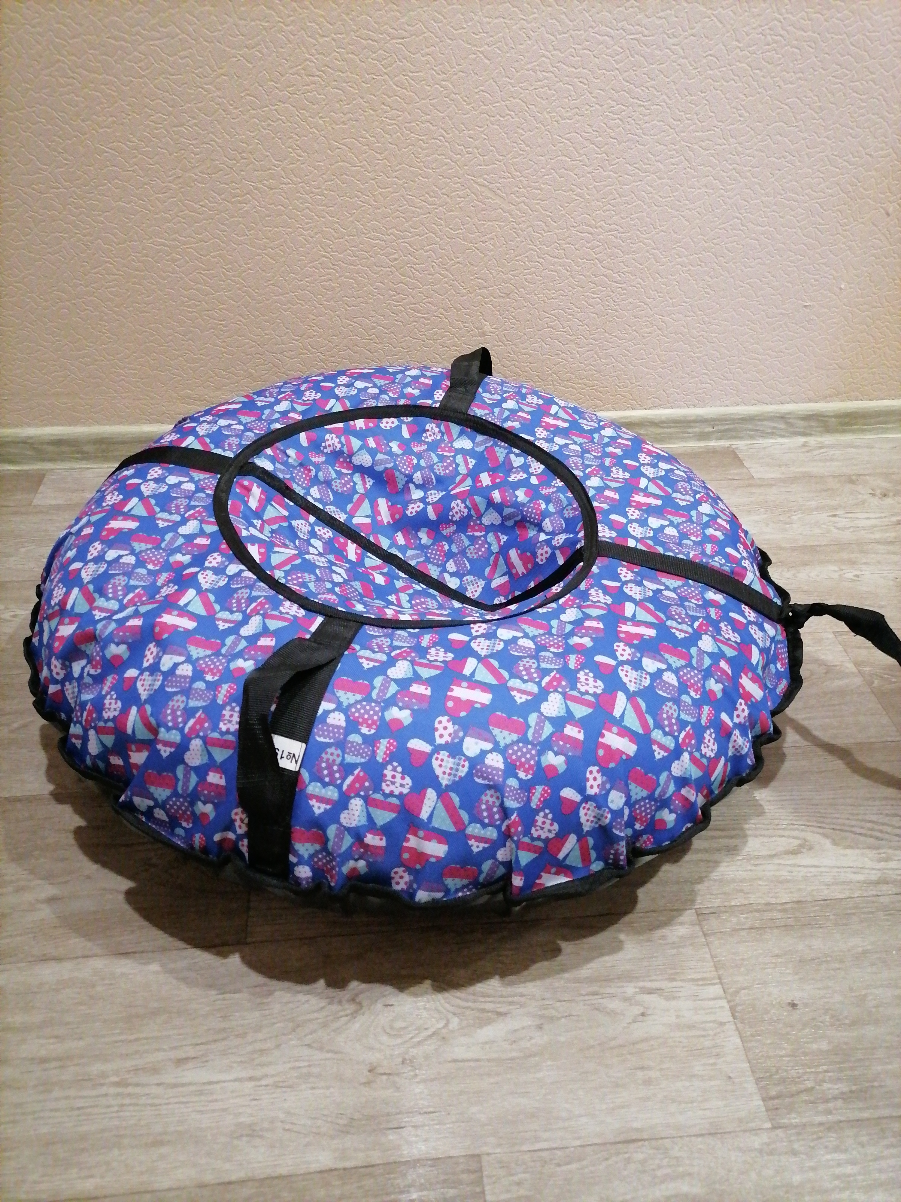 Фотография покупателя товара Тюбинг-ватрушка ONLITOP, диаметр чехла 80 см, цвета МИКС - Фото 6