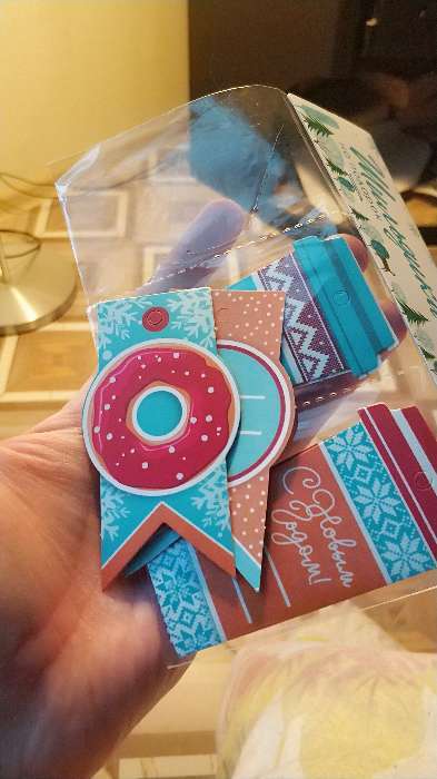 Фотография покупателя товара Набор тэгов «Новогодние пончики», 17.5 × 14 см - Фото 1