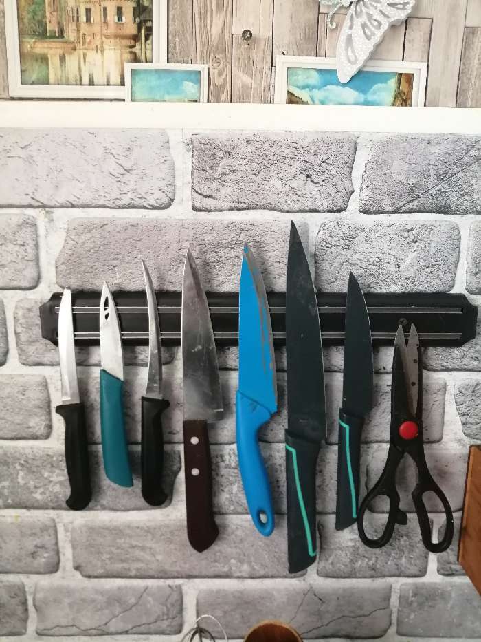 Фотография покупателя товара Держатель для ножей магнитный Доляна, 50 см - Фото 15