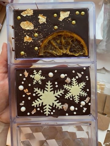 Фотография покупателя товара Форма для шоколада KONFINETTA «Плитка шоколада», 33×16,5×2,5 см, 3 ячейки (7,5×11,3 см)