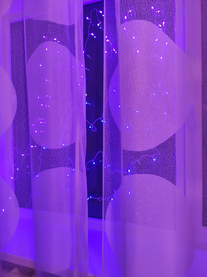 Фотография покупателя товара Гирлянда «Нить» 20 м, IP20, прозрачная нить, 200 LED, свечение синее, 8 режимов, 220 В - Фото 206
