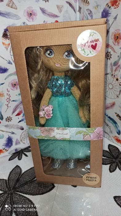 Фотография покупателя товара Интерьерная кукла «Флёр», набор для шитья, 18 × 22.5 × 3 см
