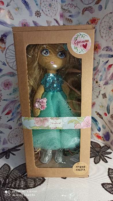 Фотография покупателя товара Интерьерная кукла «Флёр», набор для шитья, 18 × 22.5 × 3 см