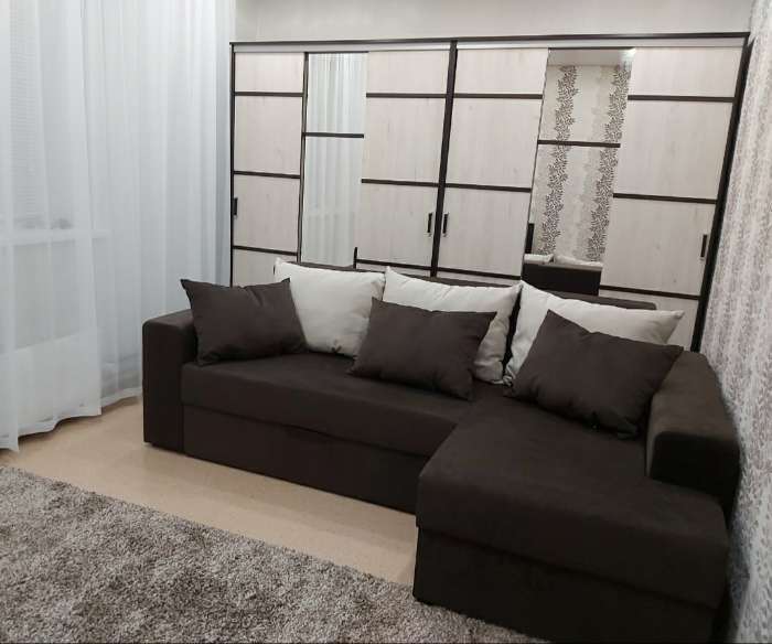Фотография покупателя товара Угловой диван «Майами», механизм еврокнижка, правый угол, микровельвет, цвет коричневый