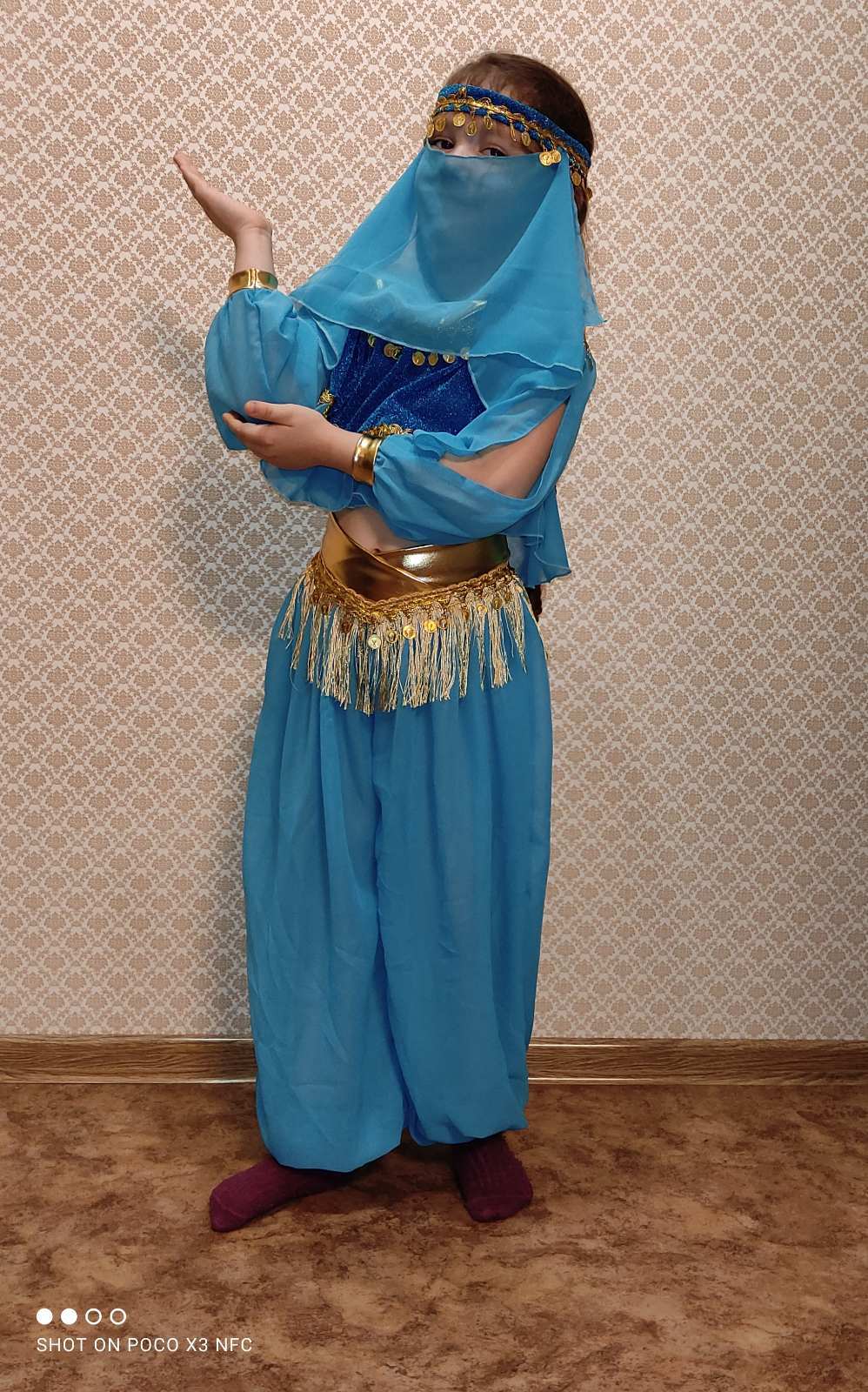 Фотография покупателя товара Карнавальный костюм «Принцесса Востока», текстиль, р. 36, рост 140 см - Фото 5