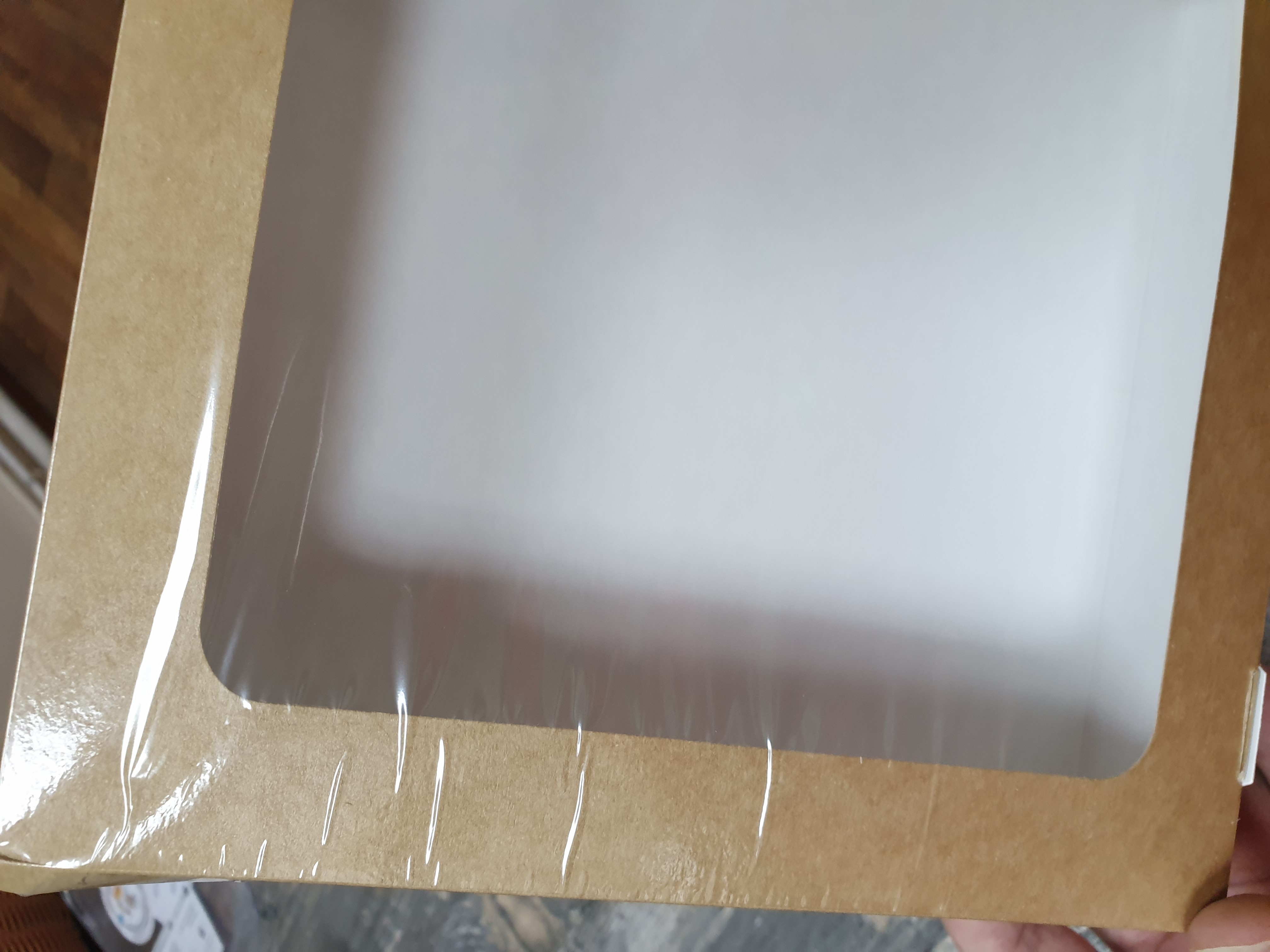 Фотография покупателя товара Контейнер на вынос, с окном, белый, 20 х 20 х 4 см - Фото 12