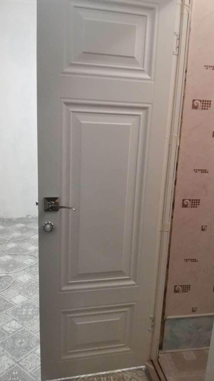 Фотография покупателя товара Дверное полотно «Элитекс 2», 600 × 2000 мм, глухое, цвет белый ясень - Фото 3