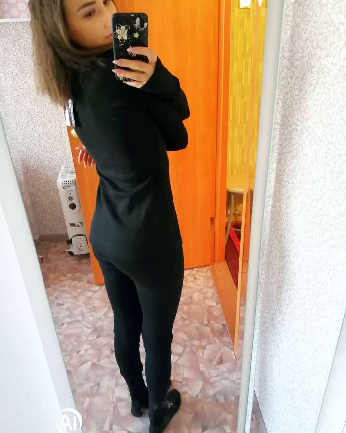 Фотография покупателя товара Термобельё женское (джемпер, лосины) цвет чёрный, размер 42