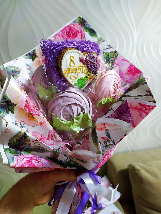 Фотография покупателя товара Бумага упаковочная глянцевая «Летние цветы», 70 х 100 см - Фото 9