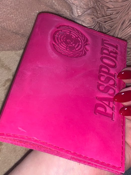 Фотография покупателя товара Обложка для паспорта, цвет розовый - Фото 4